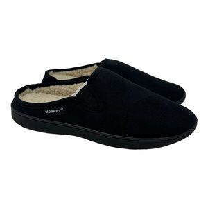 Isotoner Men's Recycled Vincent Hoodback Slippers Black Size XXL (13-14)